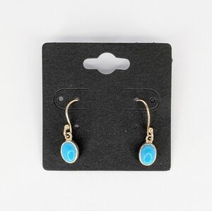 Sleeping Beauty Turquoise Dangle Earrings S925 Sterling Silver